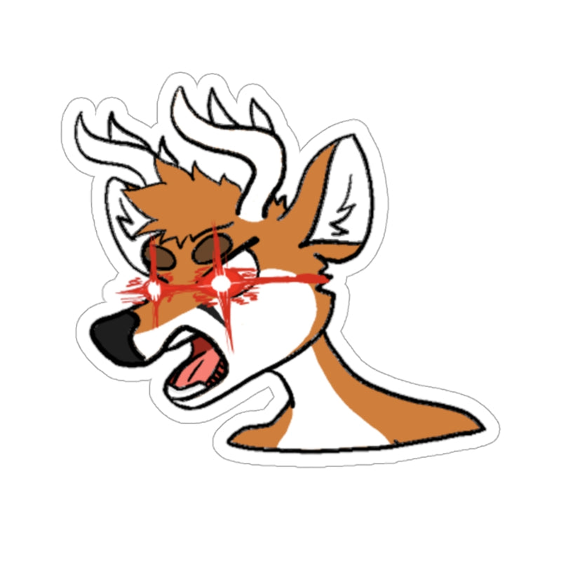 "Angry Deer" - @bageldeer Sticker